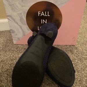Navy Blue, mesh peep toe bootie